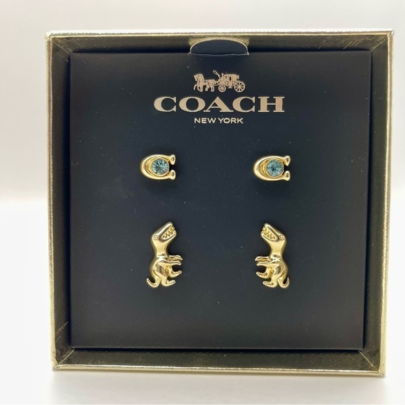 Coach Jewelry - Coach Boxed Earrings Sets Dino and C Logo